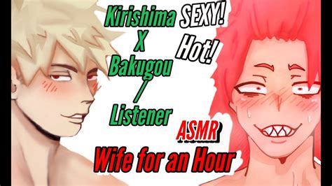 Eijiro starts to get up from the couch but you stop him by. . Kirishima x listener 18